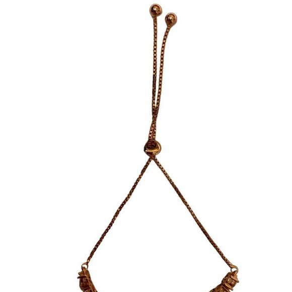 Rose Gold CZ Slide Bracelet - Picture 7 of 9